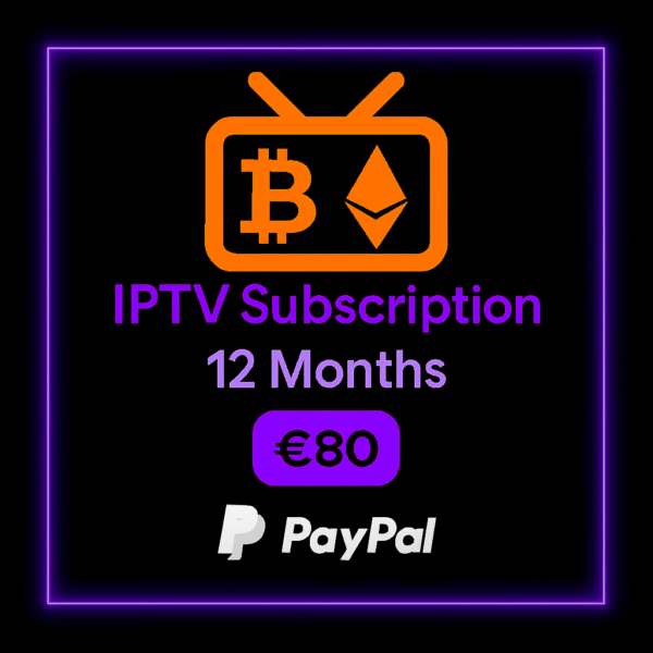 IPTV Subscription – 12 Month Access